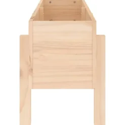 Højbed i massivt fyrretræ - Dybde 101x30x38 cm | Farve: Naturlig træfarve
