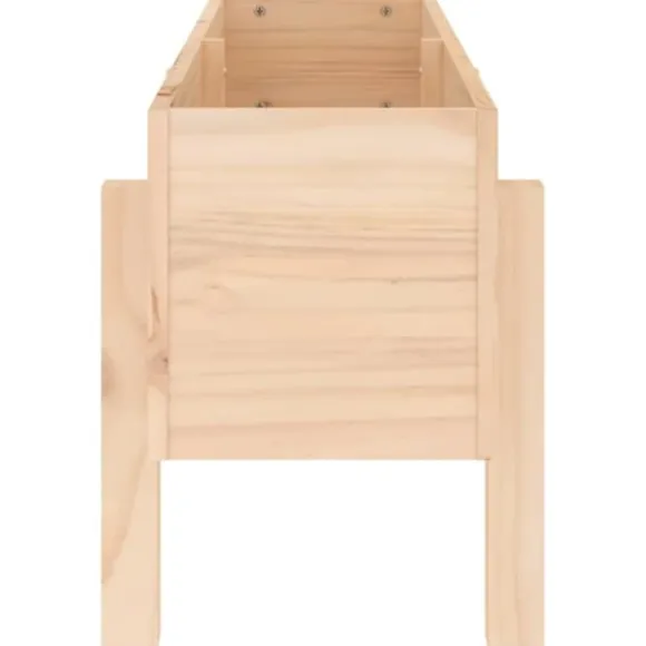 Højbed i massivt fyrretræ - Dybde 101x30x38 cm | Farve: Naturlig træfarve