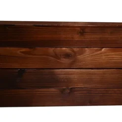 Højbed i massivt træ 60x60x23 cm, mørkebrun – plantekasse/urtebed