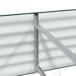 Højbed i stål - Moderne hævet plantekasse | Størrelse: 240x80x44 cm | Farve: Grøn