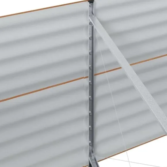 Højbed i stål - Moderne plantekasse til haven | Størrelse: 320x80x81 cm | Farve: Brun