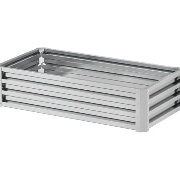 Højbed i stål 120x60x30,5 cm, rustfri & vejrbestandig – altan/have