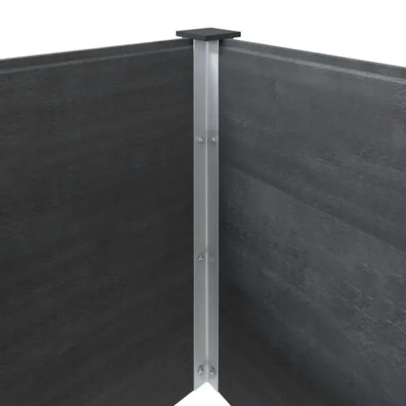Højbed i WPC - Moderne plantekasse | Størrelse: 300x50x54 cm | Farve: Grå