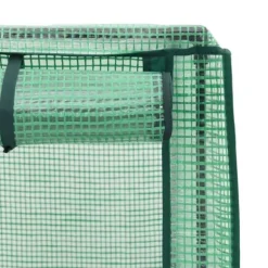 Højbed med drivhusovertræk - Rattan-look | Størrelse: 40x40x123 cm