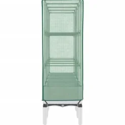 Højbed med drivhusovertræk - Rattan-look | Størrelse: 160x40x140 cm