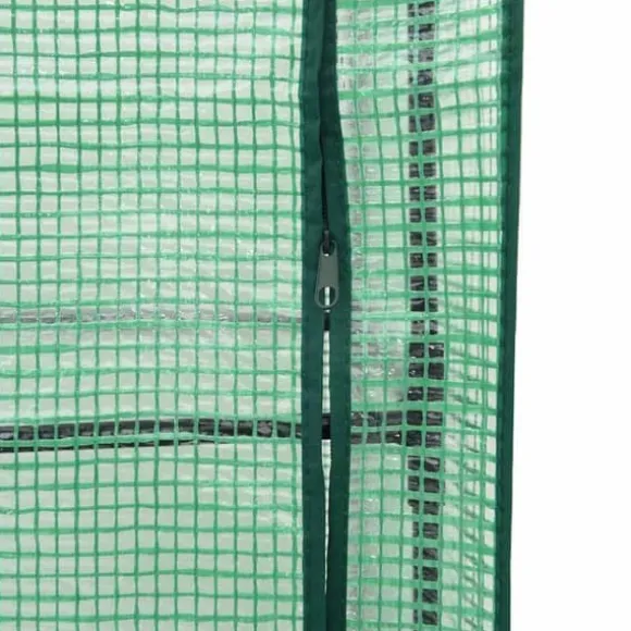 Højbed med drivhusovertræk - Rattan-look | Størrelse: 120x40x123 cm