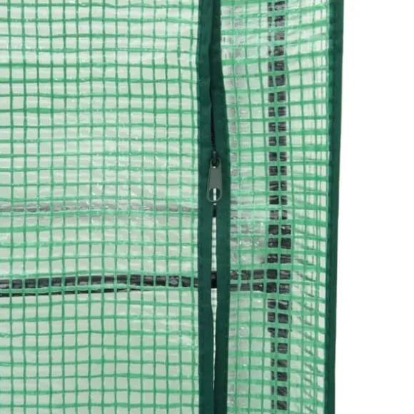 Højbed med drivhusovertræk i rattan-look - Plantekasse | Størrelse: 160x40x140 cm