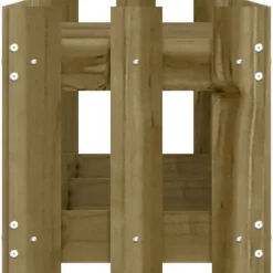 Højbed med stakitdesign - Imprægneret fyrretræ | Størrelse: 150x30x30 cm