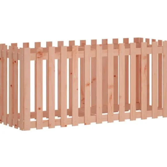 Højbed med stakitdesign - Massivt douglasgran | Størrelse: 150x50x70 cm