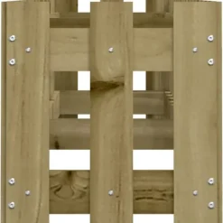 Højbed med stakitdesign i imprægneret fyrretræ | Størrelse: 200x30x30 cm