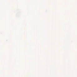 Højbed med stakitdesign i massivt fyrretræ | Størrelse: 150x50x70 cm | Farve: Hvid