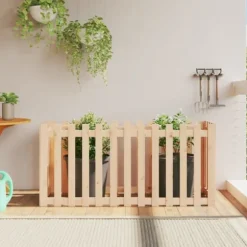 Højbed med stakitdesign i massivt fyrretræ | Størrelse: 150x50x70 cm