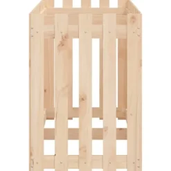 Højbed med stakitdesign i massivt fyrretræ | Størrelse: 150x50x70 cm