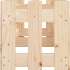 Højbed med stakitdesign i massivt fyrretræ | Størrelse: 200x30x30 cm