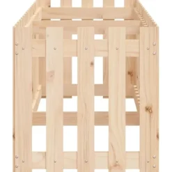 Højbed med stakitdesign i massivt fyrretræ - 200x50x50 cm | Størrelse: 200x50x50 cm