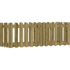 Højbed med stakitdesign 150x50x50 cm - Imprægneret fyrretræ | Størrelse: 150x50x50 cm