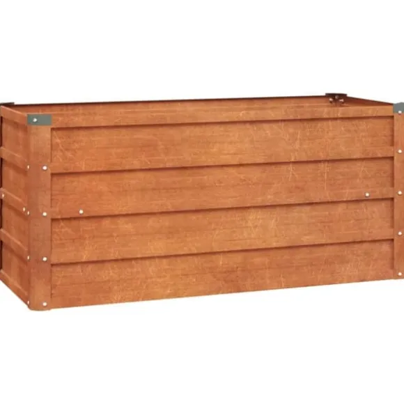 Højbed 100x40x45 cm cortenstål rustfarvet - Højbed - Højbede - Home & Living