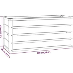 Højbed 100x40x45 cm cortenstål rustfarvet - Højbed - Højbede - Home & Living