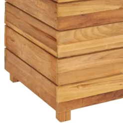 Højbed 100x40x55 cm genanvendt teaktræ og stål - Højbed - Højbede - Home & Living