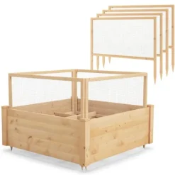 Højbed, 107x107x70 cm, Naturfarvet
