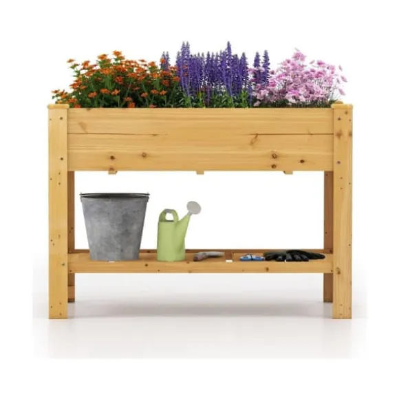 Højbed, 120x60x81 cm, Naturfarvet