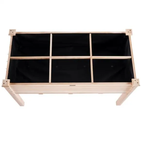Højbed, 120x58x76 cm, naturtræ, træ