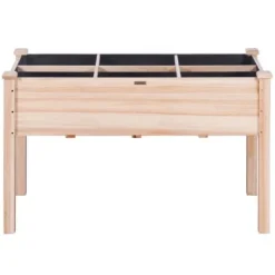 Højbed, 120x58x76 cm, naturtræ, træ