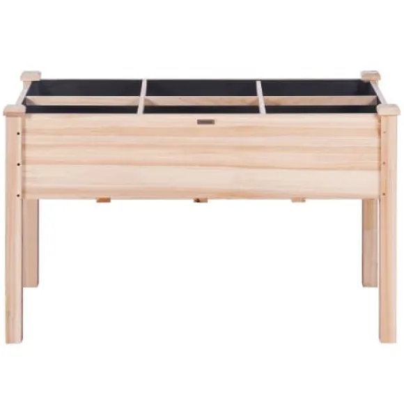 Højbed, 120x58x76 cm, naturtræ, træ