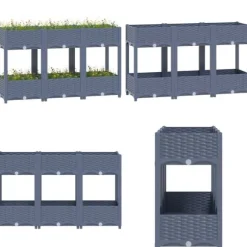Højbed 120x40x71 cm polypropylen - Højbed - Højbede - Home & Living