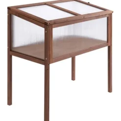 Højbeds plantekasse, 90x50x93 cm, Brun