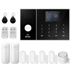 Hjemmealarmsystem, Smart Home Integration, Real-Time Advarsler,2G GSM WiFi Kit C, EU Stik
