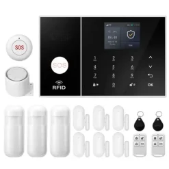 Hjemmealarmsystem, Smart Home Integration, Real-Time Advarsler,EU Stik, 2G GSM WiFi Kit D