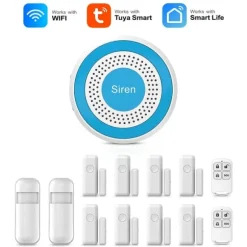 Hjemmealarmsystem, Trådløs opsætning, Smart app kontrol,A519W-H