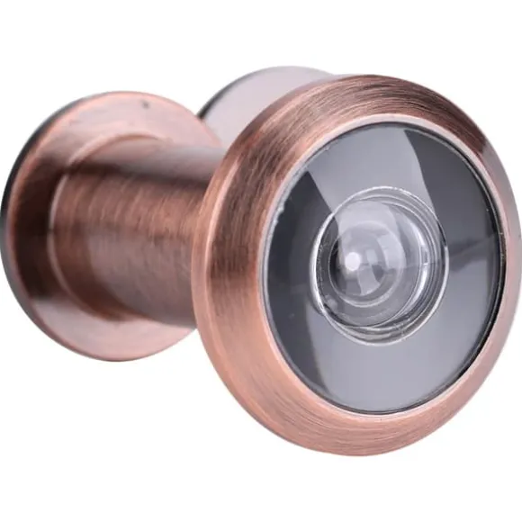 Hjemmesikkerhed Optisk Glas Vidvinkel Dørkikkert Dørkikkert (Rød Bronze)