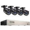 Hjemmesikkerhedssystem, H265+ DVR, Natvision, Ingen