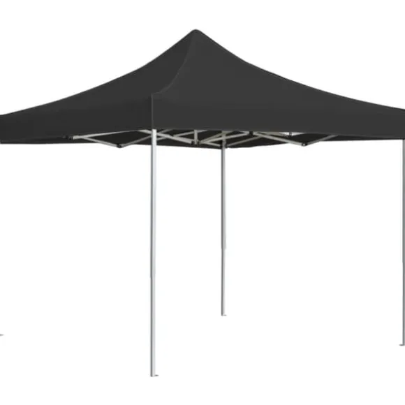 Hopfällbart partytält i aluminium 3x3 m - Elegant solskydd | Färg: Antracit | Storlek: 3x3 m
