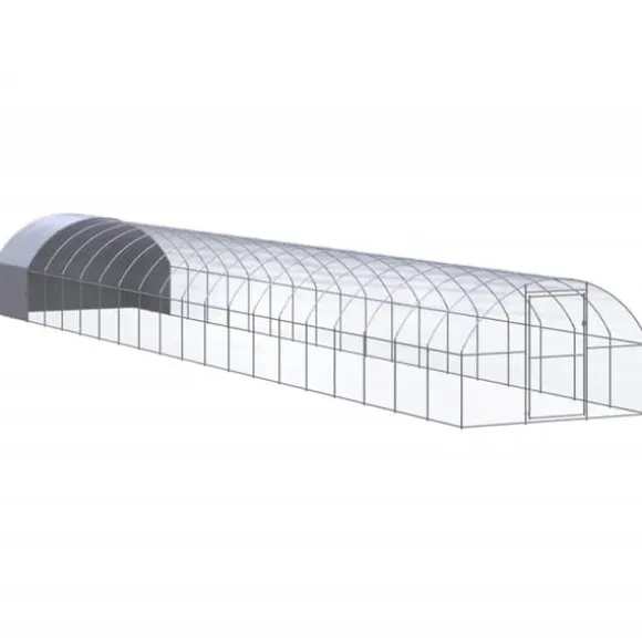 Huse & bure til små dyr - Living hønsehus 3x20x2 m galvaniseret stål