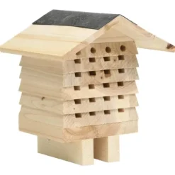 Huse & bure til små dyr - Living bihotel 22x20x20 cm massivt fyrretræ