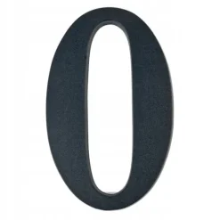 Husnummer 0 sort 19 cm