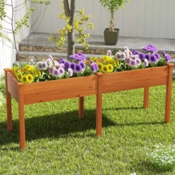 Hævet Havebed, 73x23x30 cm, Gul