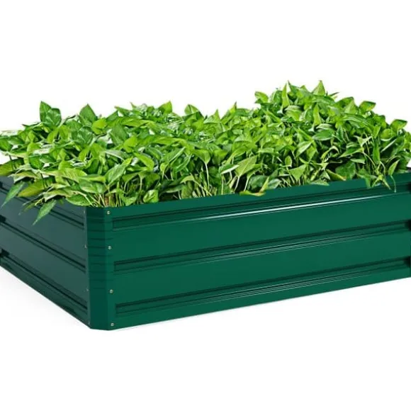 Hævet Havebed, 100x80x30 cm, Mørkegrøn