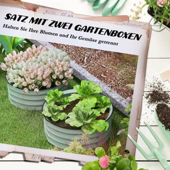 Hævet plantebed, 60x30 cm, grøn