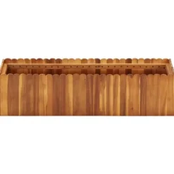 Hævet plantekasse - Massivt akacietræ | Størrelse: 100x30x25 cm