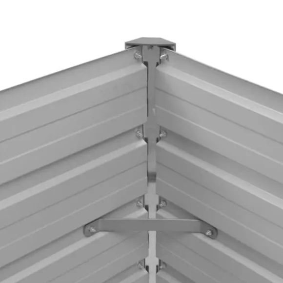 Hævet plantekasse i galvaniseret stål - 100x40x77 cm | Farve: Brun
