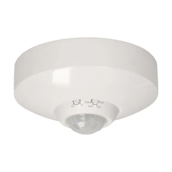 Hvid overflademonteret bevægelsessensor 800W 360° IP20 Orno OR-CR-250