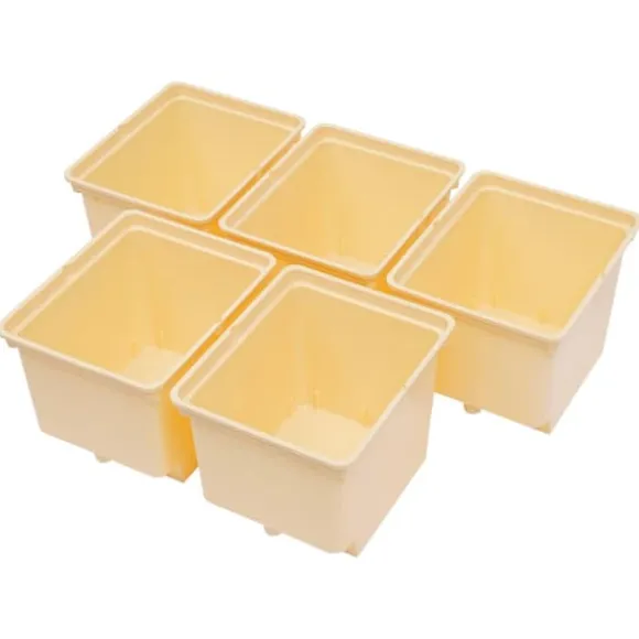 Hydroponisk dyrkningsanlæg - 4-spands drypvandingskit indendørs - Hver spand 11 L - Pumpe 220–240 V/50 Hz - 4 W - 300 L/t - PP-plast