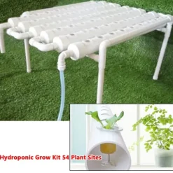 Hydroponisk dyrkningssæt - 1-lags system - 36 plantehuller - Huldiameter 3,2 cm - PVC-U - Vandsparende - Lavendel