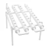 Hydroponisk dyrkningssæt - 1-lags system - 4 rør - 36 plantehuller - Rør Ø 6,3 cm - Hul Ø 3,2 cm - Plast - Hvid