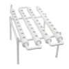 Hydroponisk dyrkningssæt - 1-lags system - 36 plantepladser - 4 rør Ø6,3 cm - Huldiameter 3,2 cm - PVC-U - Med vandpumpe - Hvid