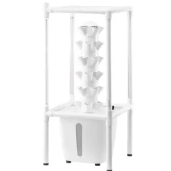 Hydroponisk Dyrkningssystem med Grow Light, 30 Pods Hydroponiske Tårnhave, Belysning til Indendørs Havebrug